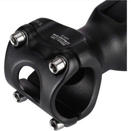 31.8 Adjustable Stem 110mm 0 60 Degree Adjustable Stem for Most Mountain Bike Road Bike, by DEBUNS.