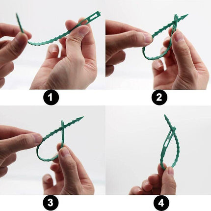 160 pcs Plant Ties Adjustable Garden Ties, Plant Ties and Supports, Helps Support Plants and Shrubs, Flexible Plastic Ties (3 Sizes).
