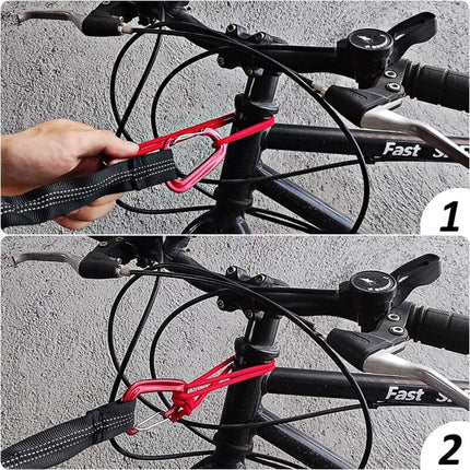 200kg Bicycle Tow Rope for Kids 1.7m to 3m with Black Storage Bag Compatible with Mountain Bike for Long Family Trip.
