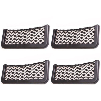 Universal Car Mesh Pocket Organizer for Phones and Glasses - Car Storage Net Compatible with All Cars.