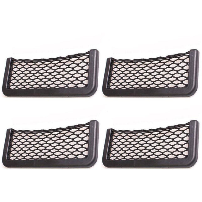 Universal Car Mesh Pocket Organizer for Phones and Glasses - Car Storage Net Compatible with All Cars.