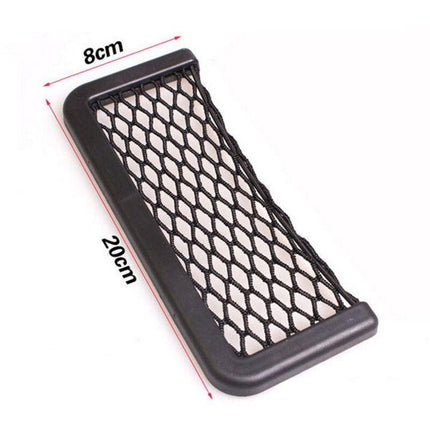 Universal Car Mesh Pocket Organizer for Phones and Glasses - Car Storage Net Compatible with All Cars.