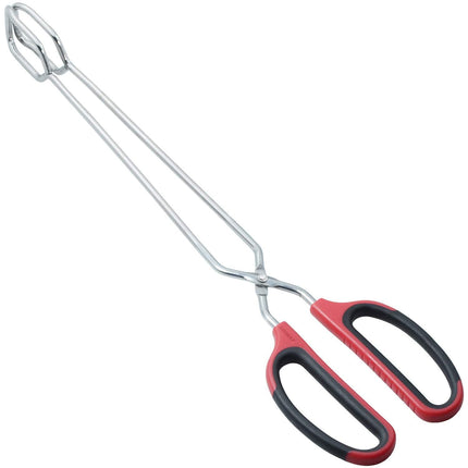 PROFESSIONAL QUALITY DURABLE STAINLESS STEEL Extra Long Scissor Tongs Stainless Steel Barbecue Grill Tongs.