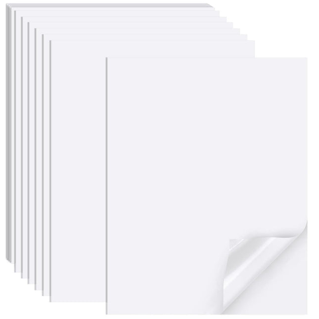 Printable Sticker Paper for Inkjet Printers, 50 Sheets A4 Matte Sticker Paper for Printers, Full Sheet Labels, Sticker Paper.