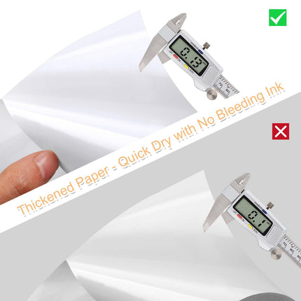 Printable Sticker Paper for Inkjet Printers, 50 Sheets A4 Matte Sticker Paper for Printers, Full Sheet Labels, Sticker Paper.