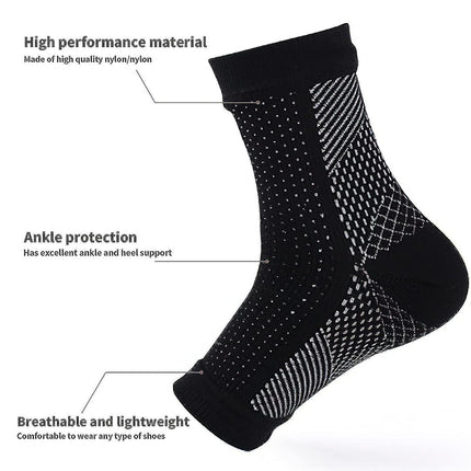Soothing Neuropathy Socks 3 Pairs, Plantar Fasciitis Tendinitis Relief, White Large X-Large.