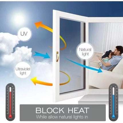 One-way mirror film Window film Sun protection Glass sticker - Special offer - Black Silver 40x300 cm Black-silver Black-silver 40x300 cm Black-silver 40x300 cm.