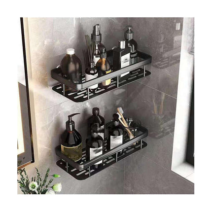2pcs Wall Mount Corner Shelf for Bathroom Compatible with Braun Shower Storage Bracket Toilet Makeup Organization.