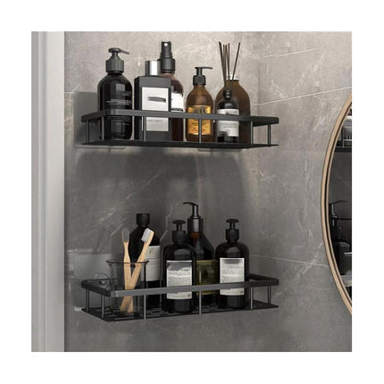 2pcs Wall Mount Corner Shelf for Bathroom Compatible with Braun Shower Storage Bracket Toilet Makeup Organization.