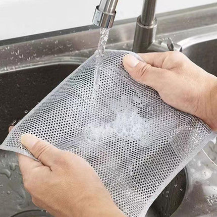 15-pack comfortable and effective wire dishcloths.