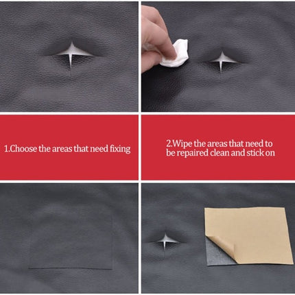 Leather Repair Patch Self-Adhesive Sofa Fix Red 35x137cm.