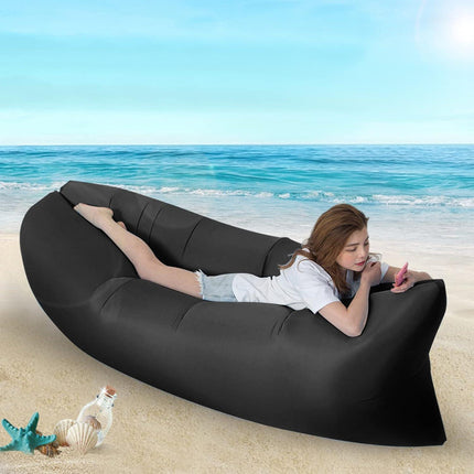 Portable Inflatable Air Lounger with Carry Bag for Beach.
