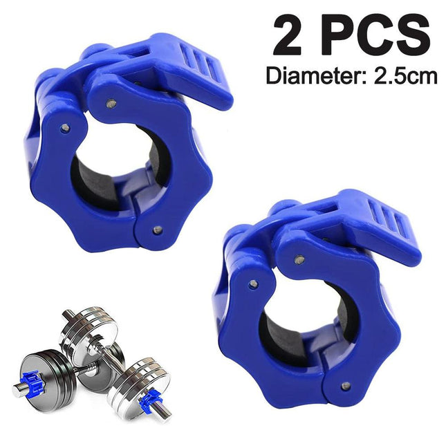 2 pcs Gym Barbell Clamps Quick Release Barbell Collar Clamps for.