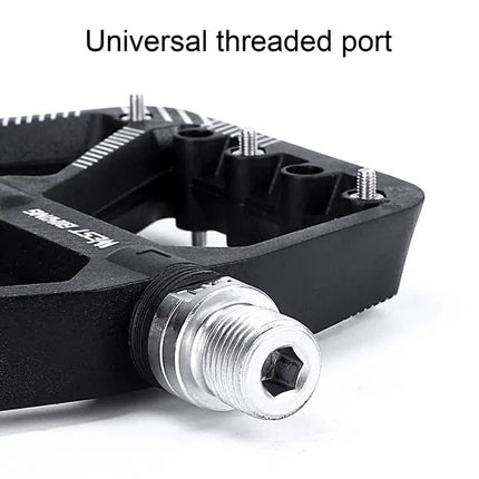 1 pair of wide pedals with non-slip surface and repair function, blue.