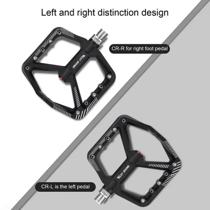 1 pair of wide pedals with non-slip surface and repair function, blue.