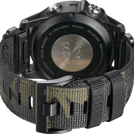 GARMIN Fenix 7X Pro 6X Compatible 26mm Military Nylon Replacement Strap Army Green.