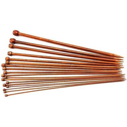 Bamboo Chopsticks Set Single Pointed Carbonated 2mm-10mm 36pcs.