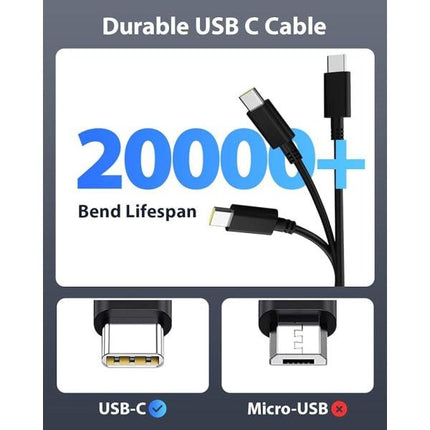65W USB C Laptop Charger (1.8m) for Lenovo Thinkpad ASUS Zenbook.