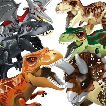 Dinosaur Figures, Indominus T Rex Blocks, Large Dinosaur Blocks, Kids Birthday PartyHH.