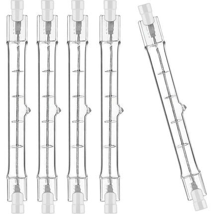 R7S Halogen Bulb 5 Pack 118mm 200W 230V Dimmable for Construction Floodlights Landscape and Living Room Lighting.