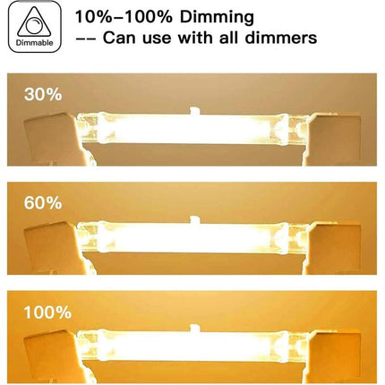 R7S Halogen Bulb 5 Pack 118mm 200W 230V Dimmable for Construction Floodlights Landscape and Living Room Lighting.