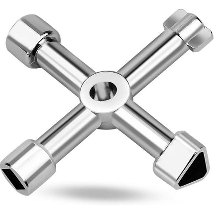 Universal Electrical Cabinet Wrench 4-in-1 for Elevators and Valves Multifunctional Tool.