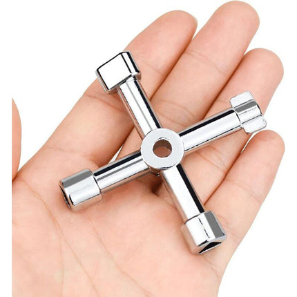 Universal Electrical Cabinet Wrench 4-in-1 for Elevators and Valves Multifunctional Tool.