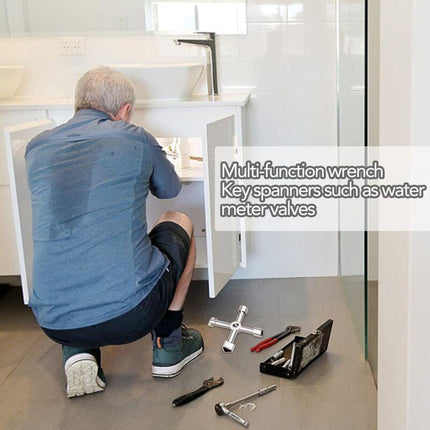 Universal Electrical Cabinet Wrench 4-in-1 for Elevators and Valves Multifunctional Tool.