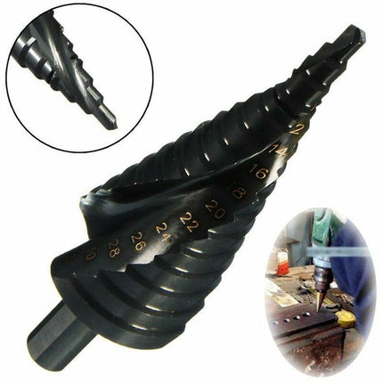 HSS Step Drill Conical Metal Drill Bit 4-32mm for Screwdriver on Steel Wood Plastic.