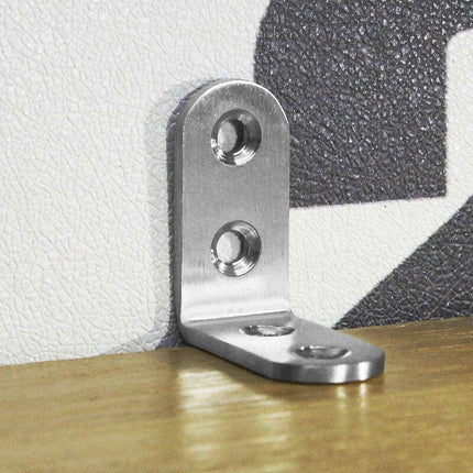 Stainless Steel Corner Brackets 40x40mm 13pcs Furniture Repair Silver Compatible with Furniture Brands.