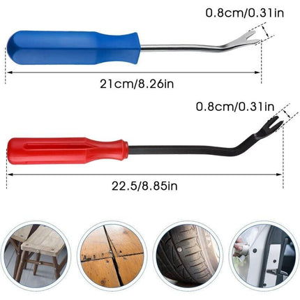 Heavy Duty Staple and Nail Puller Tool for Furniture, 2 pcs.