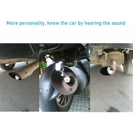 Turbo Whistle Simulator Aluminum Exhaust Whistle Universal Fit for 56mm to 85mm Pipes Exhaust Compatible with Universal Car.