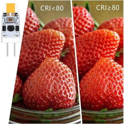 G4 LED Bulbs Warm White 3000K Dimmable 2W 12V-24V AC/DC 10-pack Replacement Compatible with Halogen Bulbs.