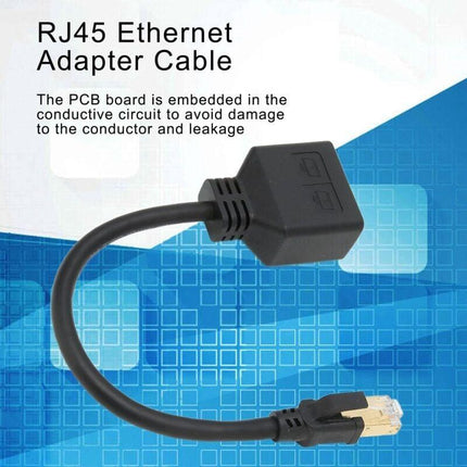 RJ45 Splitter Adapter 1 to 2 Port CAT8 Network Ethernet Splitter for Home Office.