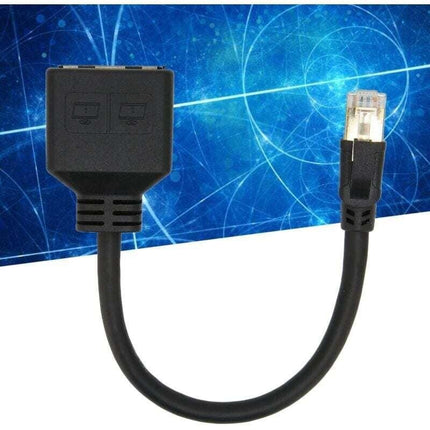 RJ45 Splitter Adapter 1 to 2 Port CAT8 Network Ethernet Splitter for Home Office.