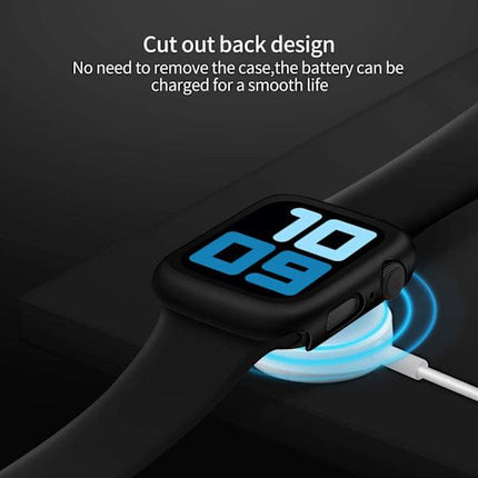 Compatible with Apple Watch Series 7/8/9 45mm 2-Pack Black Screen Protector.