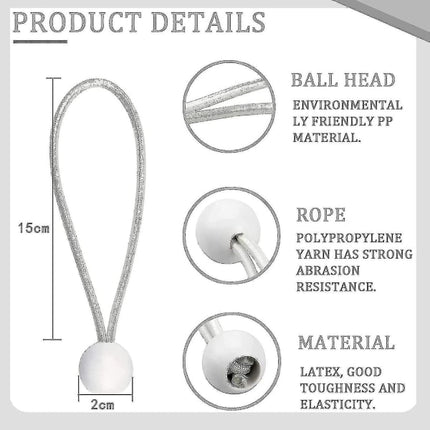 Rubber Straps with Buckle 50 Pack for Tents Marquees Banners Tarpaulins.