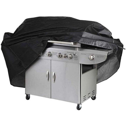 Grill Cover BBQ Protective Tarpaulin Anti-UV Anti-water Anti-moisture with Storage Bag Black (170 x 61 x 117cm).