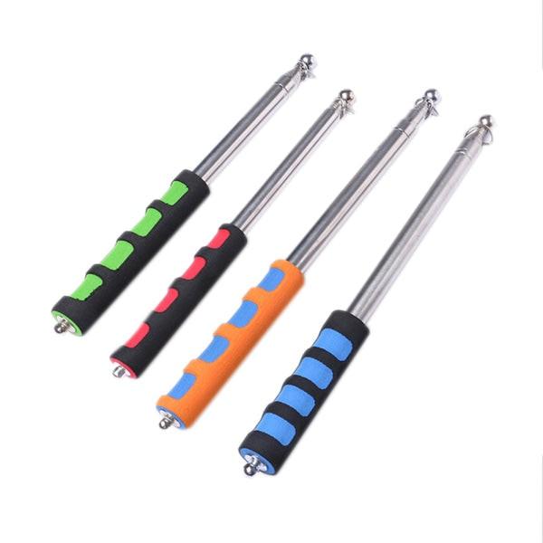 Portable Telescopic Flagpole 2m Extendable Handheld Windsock Random Color.
