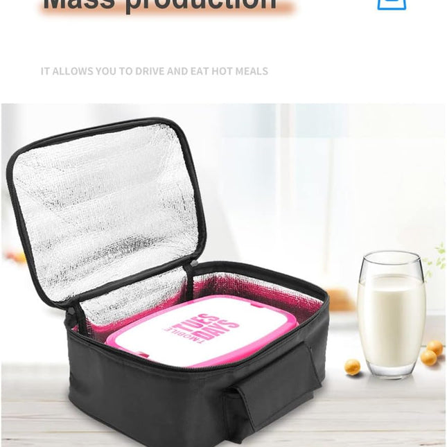 12V cooler bag for car, electric picnic bag lunch bag cooler bag foldable cooler bag for carrying picnic food - 29cmx21cmx11cm.