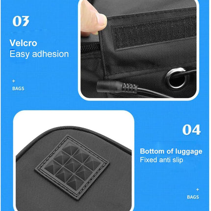 12V cooler bag for car, electric picnic bag lunch bag cooler bag foldable cooler bag for carrying picnic food - 29cmx21cmx11cm.