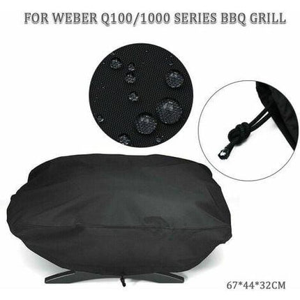 Premium grill cover - 210D Oxford fabric, waterproof, for Weber/1000 petrol, 67.1 x 44 x 32 cm.