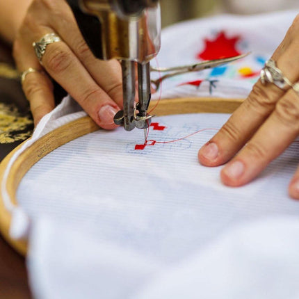 14 Count White Aida Fabric - High Quality Cotton Embroidery Fabric for Frames.