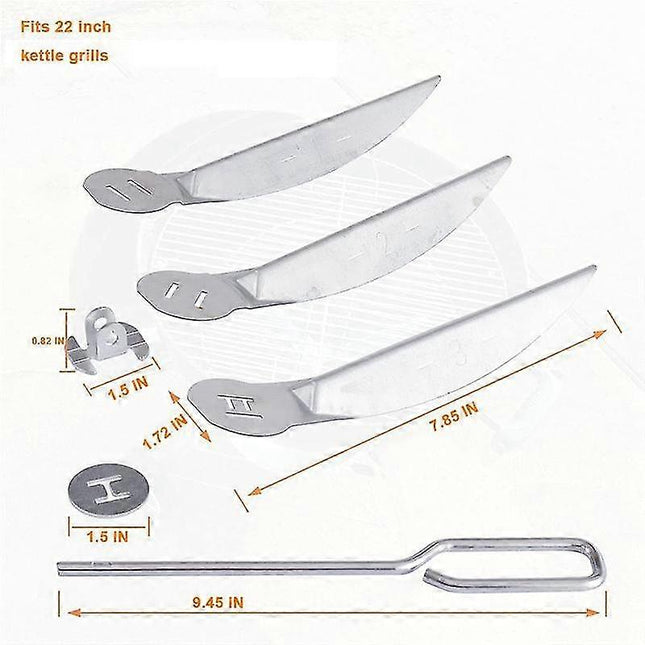 Weber 22 Inch One Touch Ash Cleaning System Silver Compatible with Master Touch Performer Original Series Grills.