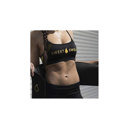 Sweat Belt Burn Belt Fitness Cardio Black XL.