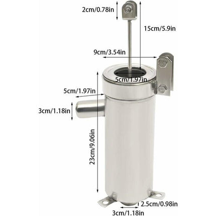 Hand Pump Manual Water Pump Stainless Steel Groundwater Up to 10m Depth.