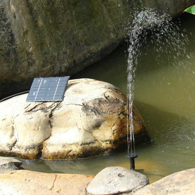 Solar-powered water pump with fountain function – 16 cm panel.