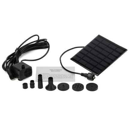 Solar-powered water pump with fountain function – 16 cm panel.