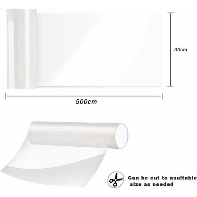 Cat Scratching Guard Protector Self-Adhesive Transparent Roll 30cm x 5m for Furniture Doors Walls Anti-Scratch Protection.