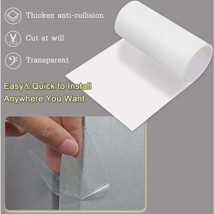 Cat Scratching Guard Protector Self-Adhesive Transparent Roll 30cm x 5m for Furniture Doors Walls Anti-Scratch Protection.